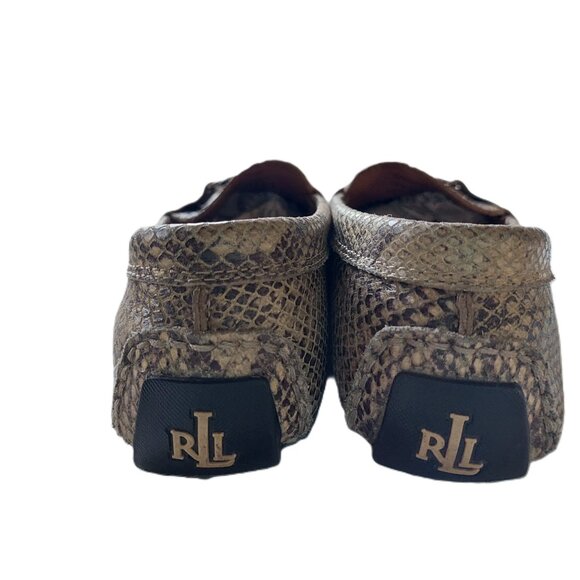 Lauren Ralph Lauren Carley Python-Embossed With an "LRL" logo Size 8B - Picture 2 of 6